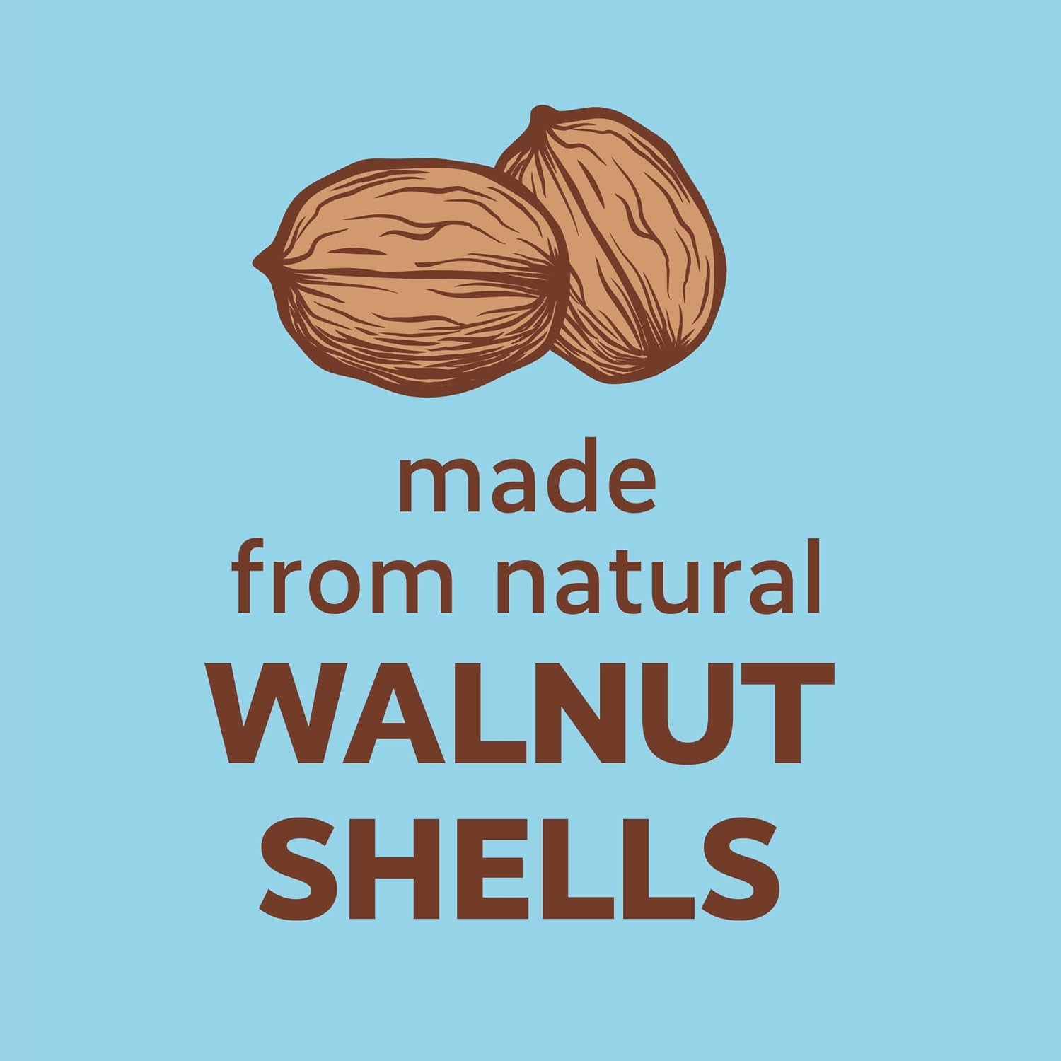 Cat Litter Made from Walnut Shells, 1-2 Cats, Unscented, Upcycled, Easy Scooping, Sustainable, 26 Lbs