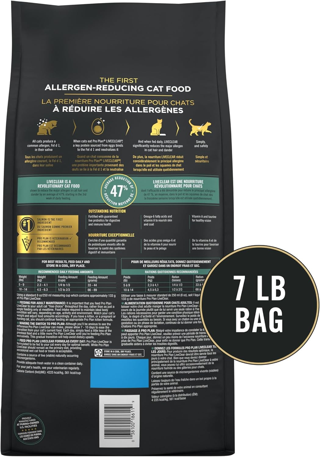 Allergen Reducing, High Protein Cat Food, LIVECLEAR Salmon and Rice Formula