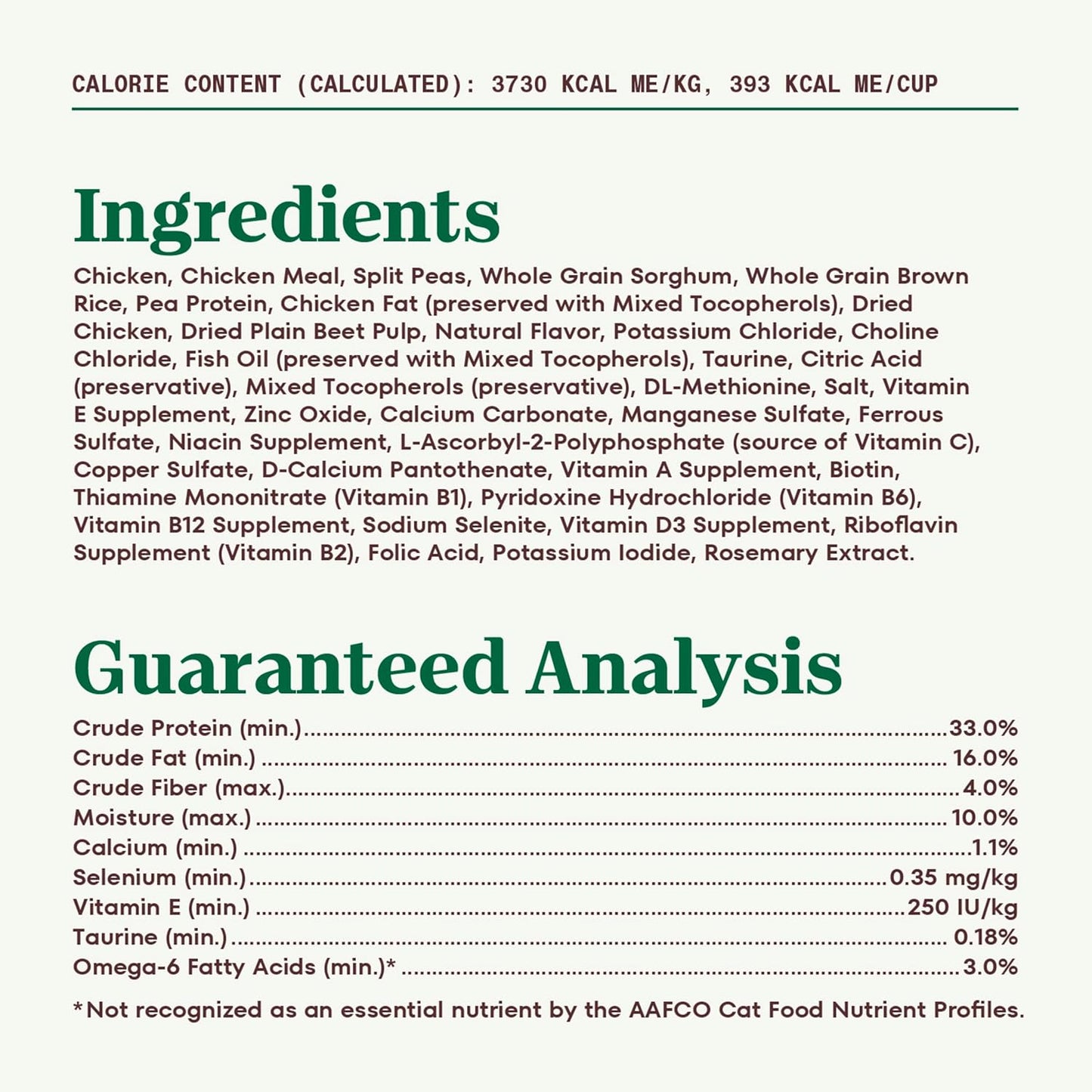 Wholesome Essentials Adult Dry Cat Food, Chicken & Brown Rice Recipe, 5 Lb. Bag