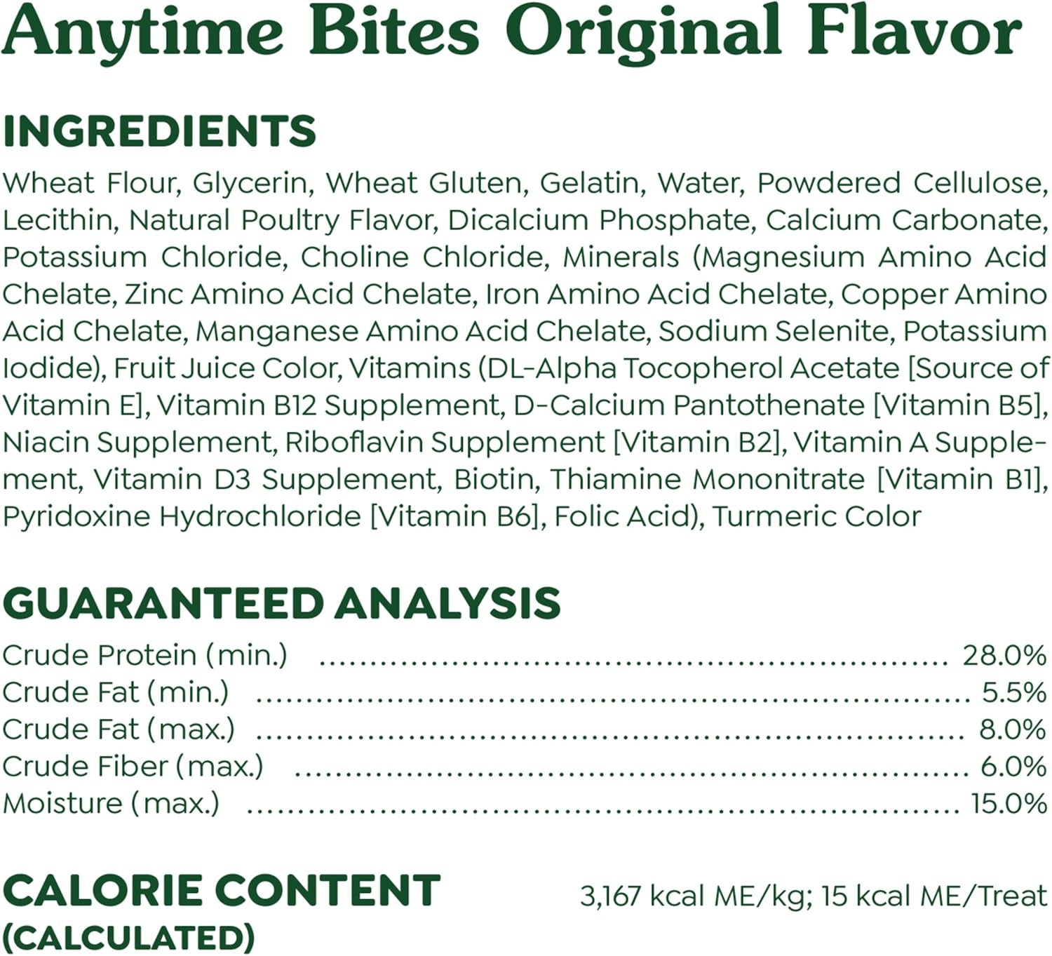 Anytime Bites Dog Treats, Original Flavor, 10.3 Oz. Bag