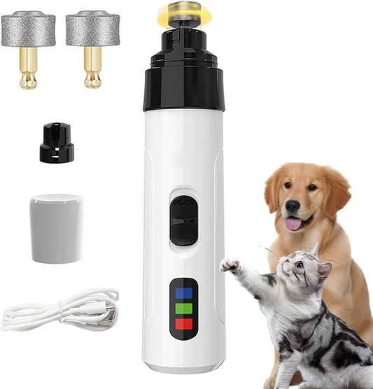 Silent Groom Pro Nail Grinder, 2025 New Dog Nail Trimmer, USB Rechargeable Pet Nail Grinder, Dog Nail Trimmers, Pet Paws Grooming Smoothing Tool