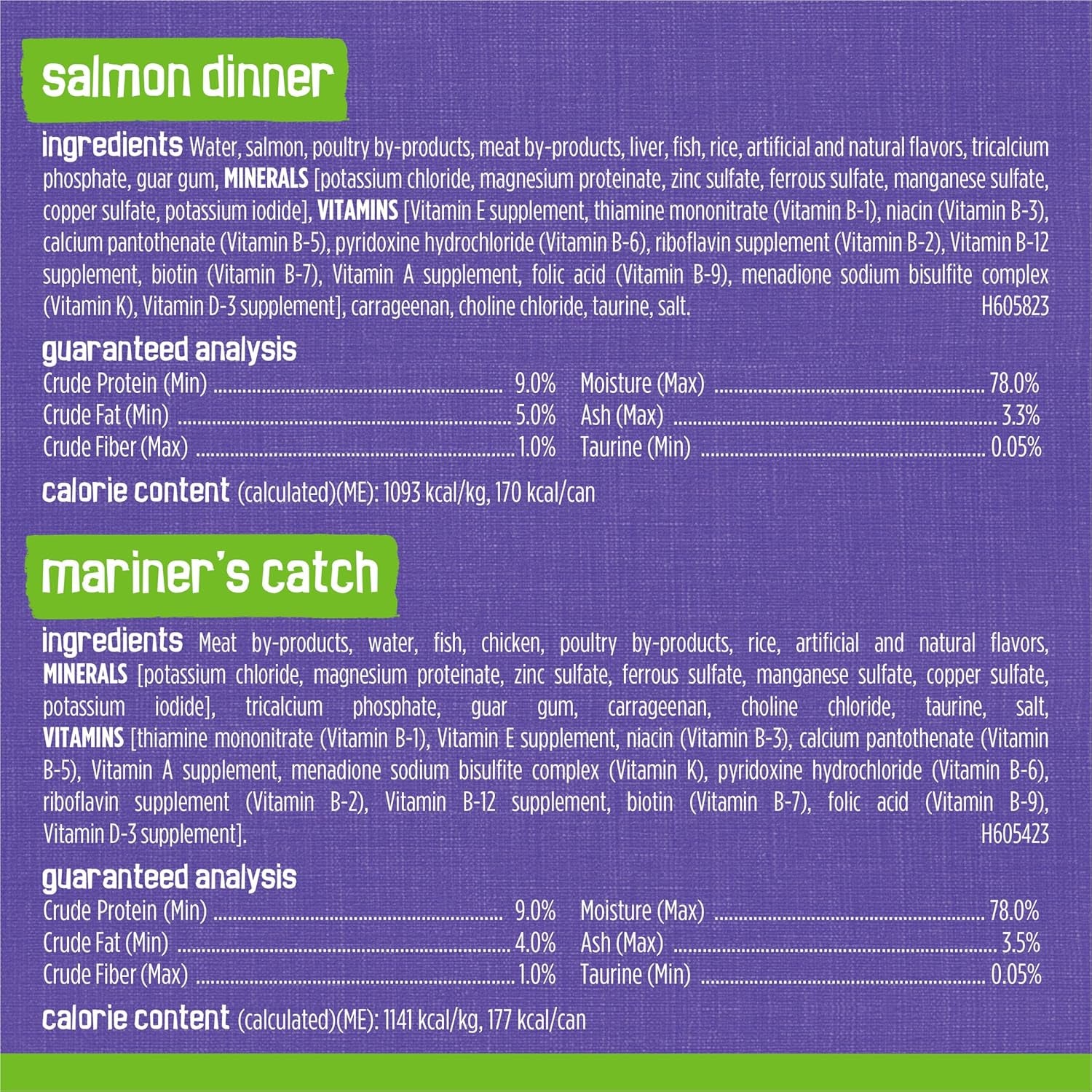 Purina  Pate Wet Cat Food Variety Pack Seafood and Chicken Pate Favorites - 48 Ct. Can