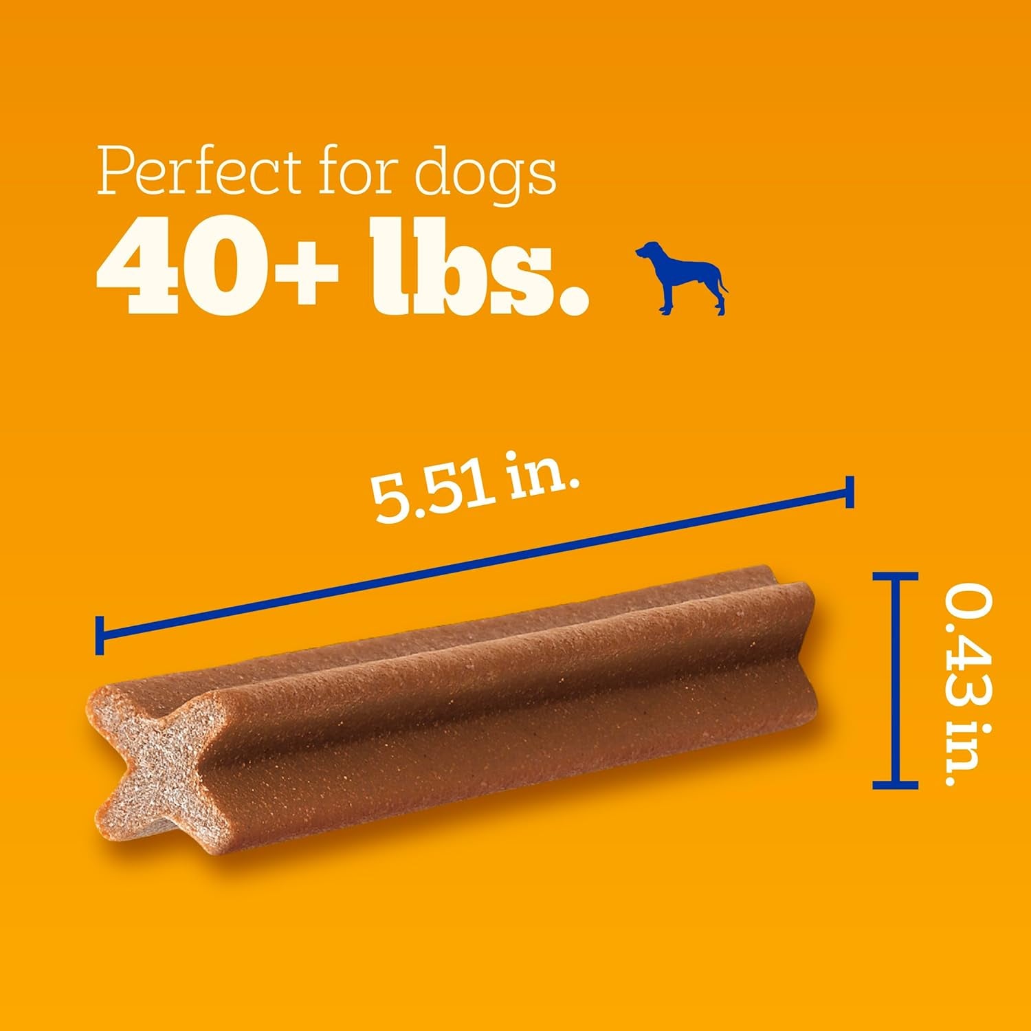 Dentastix Large Breed Dog Treats, Beef Flavor, 1.67 Lb. Bag (32 Treats)