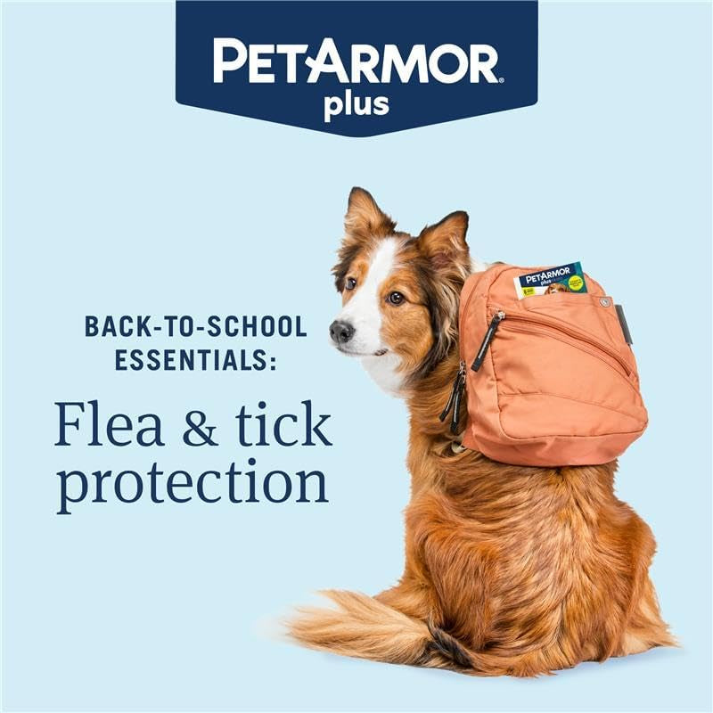 plus Flea and Tick Prevention for Dogs, Small Dog Flea and Tick Treatment, 3 Doses, Waterproof Topical, Fast Acting (5-22 Lbs)