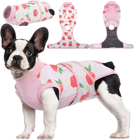 Recovery Suit for Dogs Cats after Surgery, Professional Pet Recovery Shirt Dog Abdominal Wounds Bandages, Substitute E-Collar & Cone,Prevent Licking Dog Onesies Pet Surgery Recovery Suit