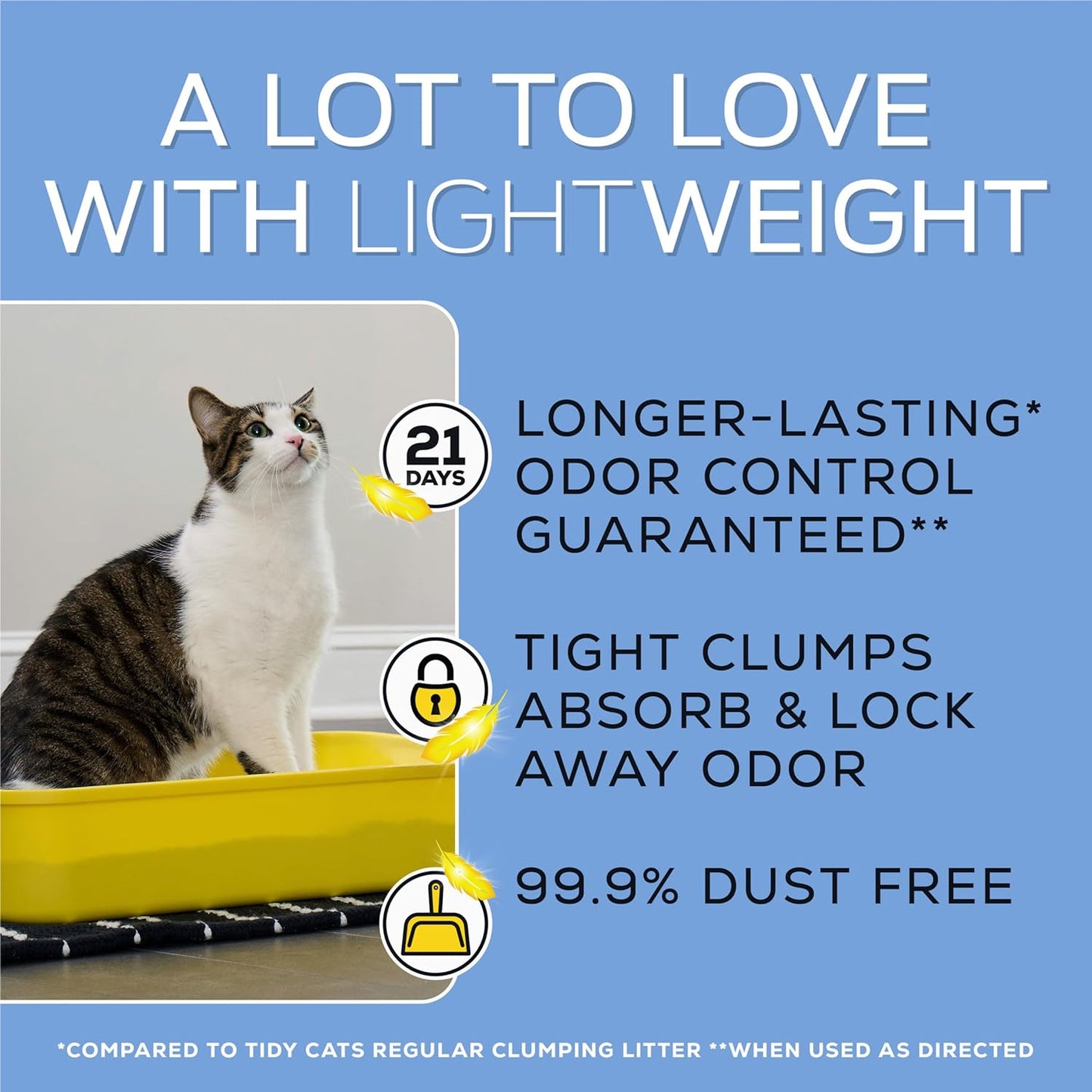 Purina  Lightweight Instant Action, Odor Control, Multi-Cat, Clumping, 99.9 Percent Dust Free Cat Litter - 17 Lb. Box