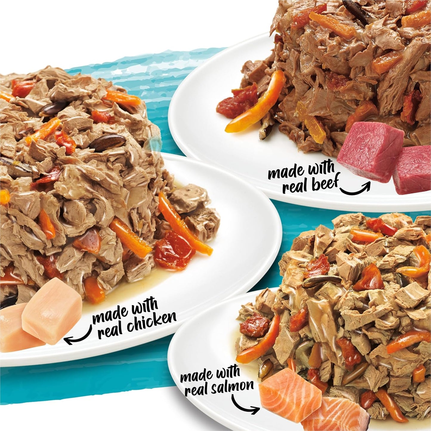 Purina  Small Breed Wet Dog Food Variety Pack, Incredibites with Real Beef, Chicken and Salmon - (Pack of 30) 3 Oz. Cans