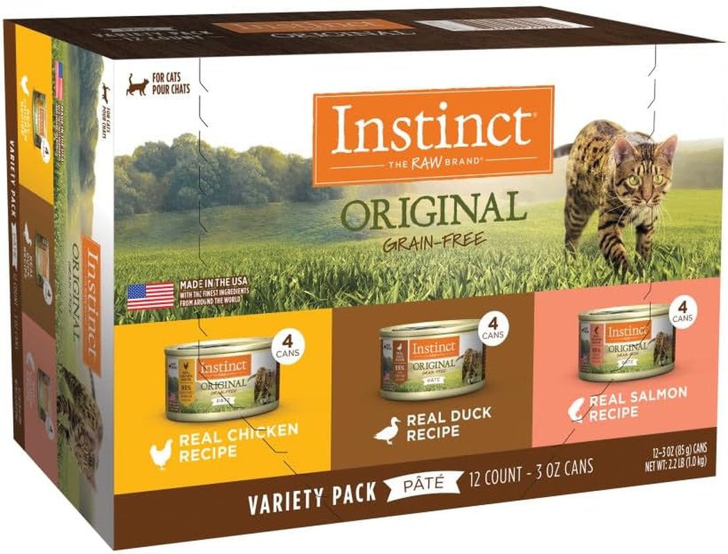 Original Grain Free Recipe Variety Pack Natural Wet Canned Cat Food by , 3 Ounce (Pack of 12)