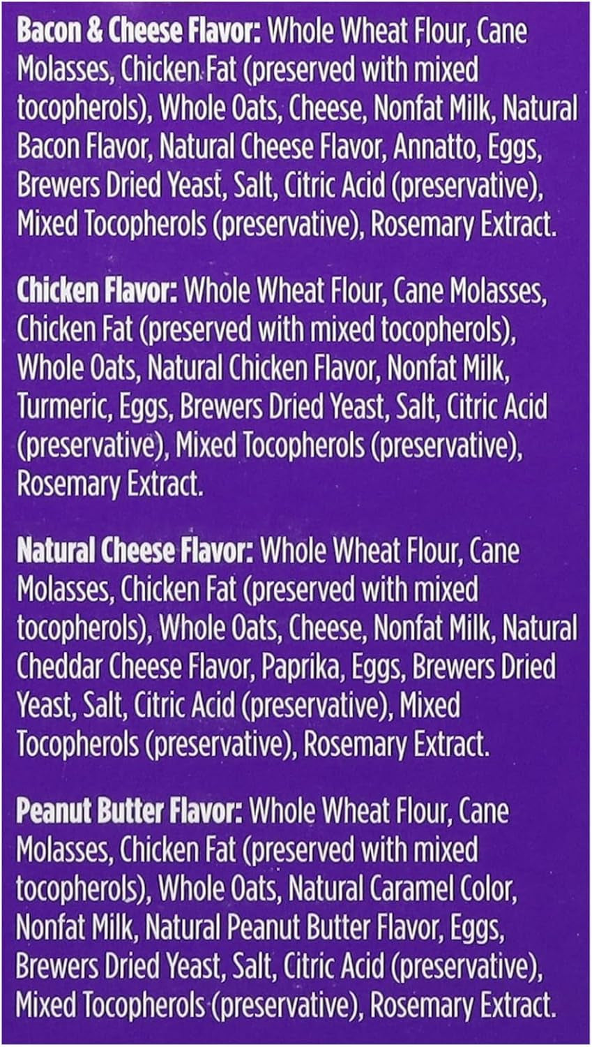 Natural Dog Treats, More Crunch Large, Assorted Flavors, 18Oz Box, 1 Box