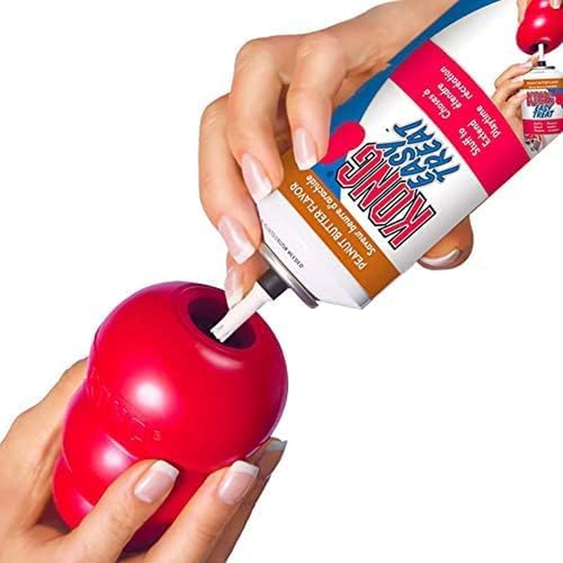 Classic Stuffable Dog Toy - Fetch & Chew Toy for Dogs - Treat-Filling Capabilities & Erratic Bounce for Extended Play Time - Durable Natural Rubber Material - for Medium Dogs (Pack of 2)