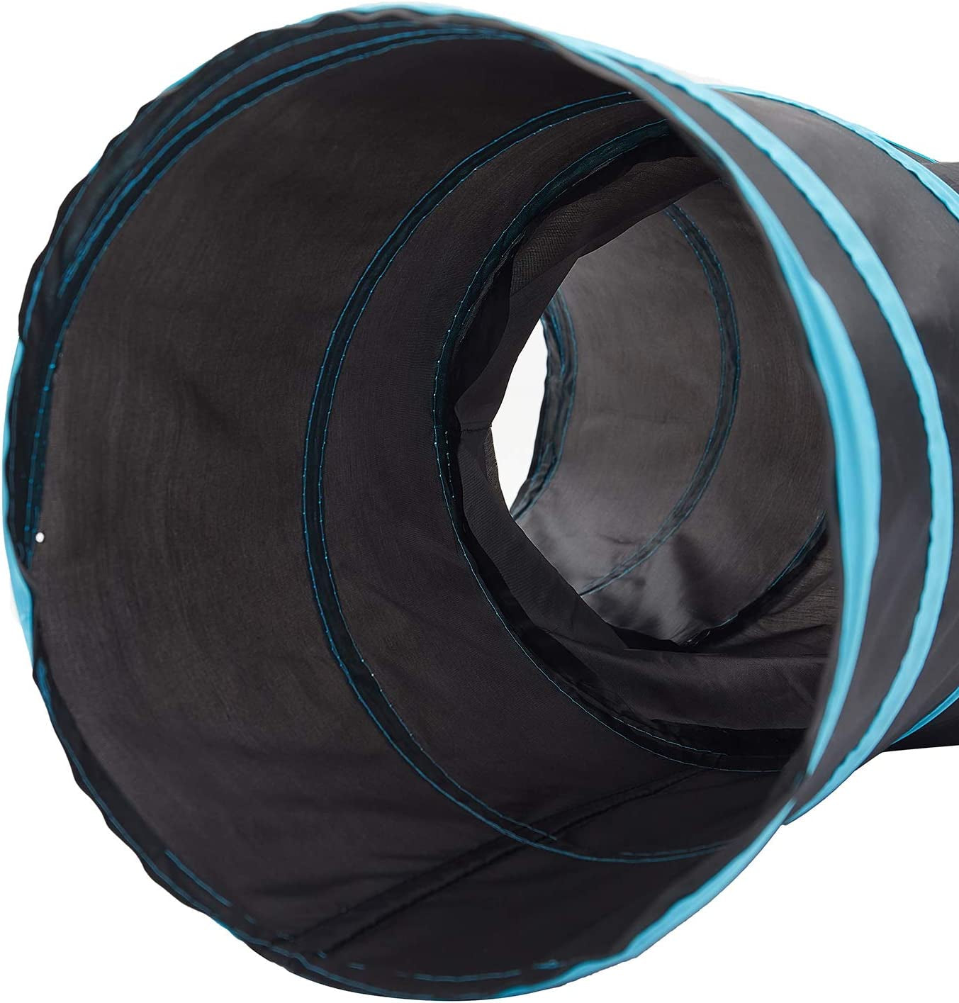 Pet Cat Tunnel Tube Cat Toys 3 Way Collapsible, Tunnels for Indoor Cats，Kitty Bored Peek Hole Toy Ball Cat, Puppy, Kitty, Kitten, Rabbit