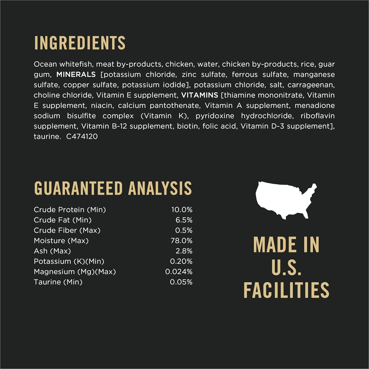 Urinary Tract Cat Food Wet Pate, Urinary Tract Health Ocean Whitefish Entree - (Pack of 24) 3 Oz. Pull-Top Cans