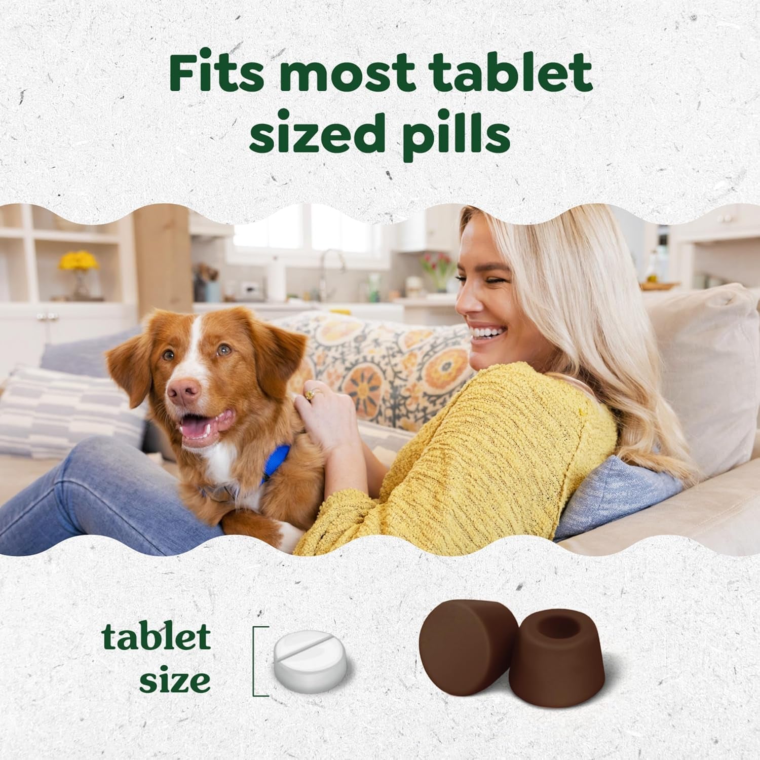 Pill Pockets for Dogs Small Size, Soft Dog Treats, Hickory Smoke Flavor, 3.2 Oz. Pouch (30 Treats)