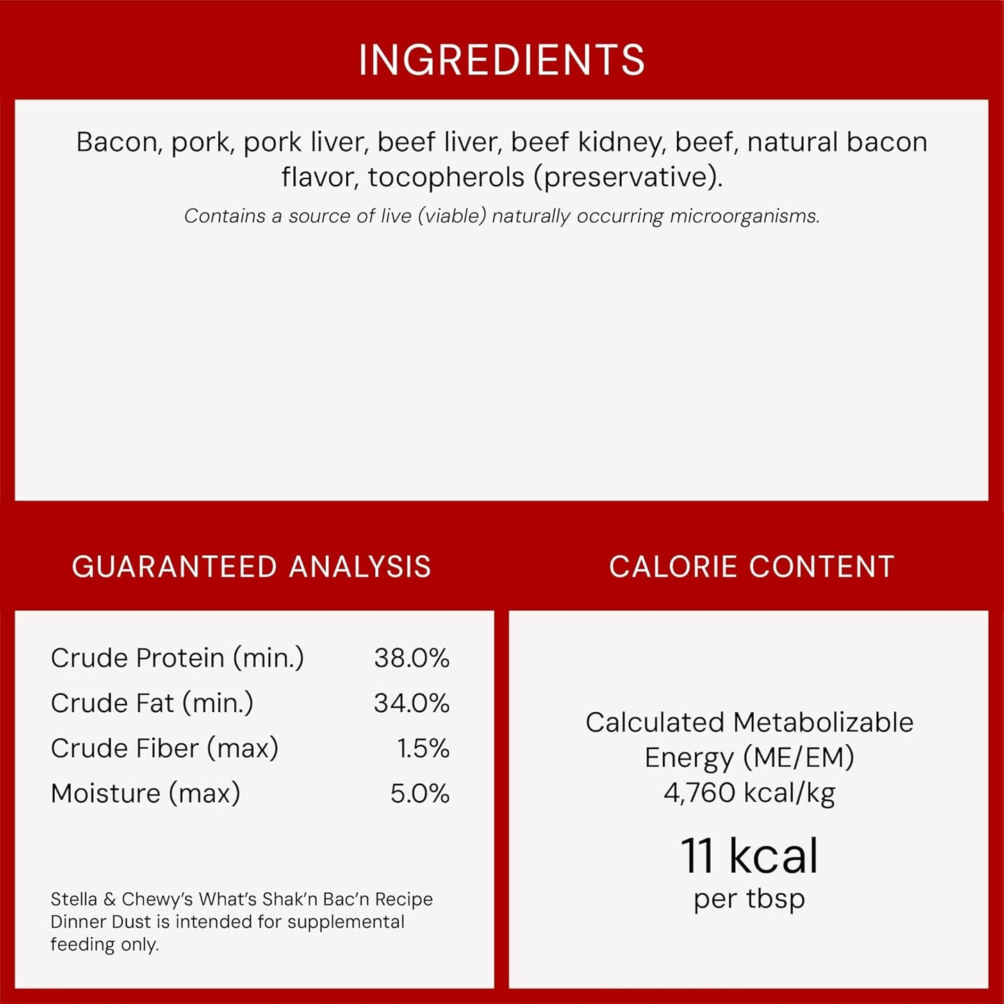 Freeze-Dried Raw Marie'S Magical Dinner Dust - Premium Bacon Dog Food Topper with Organic Fruits & Vegetables - Perfect for Picky Eaters - 7Oz