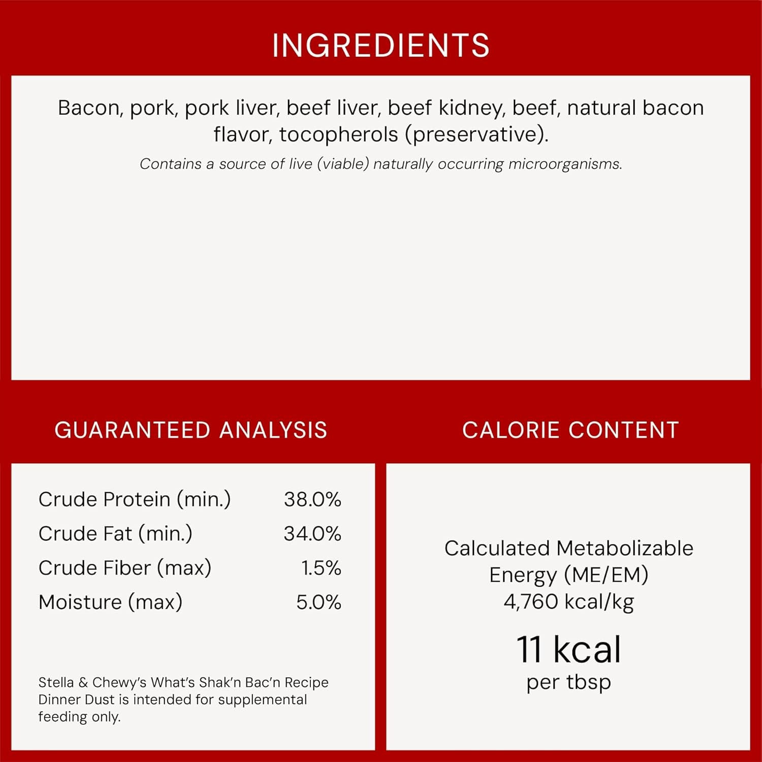 Freeze-Dried Raw Marie'S Magical Dinner Dust - Premium Bacon Dog Food Topper with Organic Fruits & Vegetables - Perfect for Picky Eaters - 7Oz