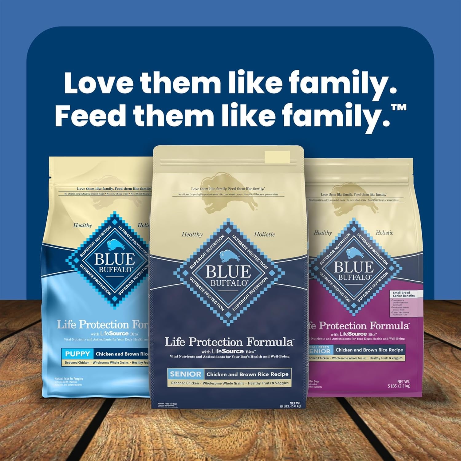 Life Protection Formula Senior Dry Dog Food, Supports Joint Health and Mobility, Made with Natural Ingredients, Chicken & Brown Rice Recipe, 15-Lb. Bag