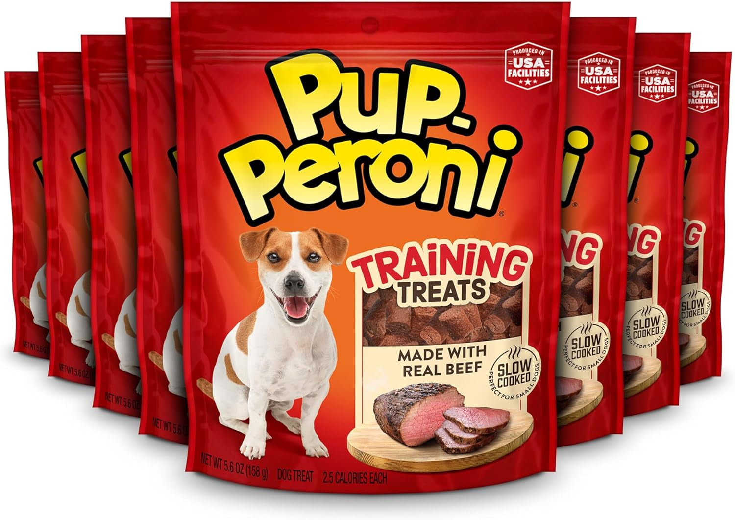 Training Dog Treats, Original Beef Flavor, 5.6 Ounce (Pack of 8), Made with Real Beef, Bite Size Rewards