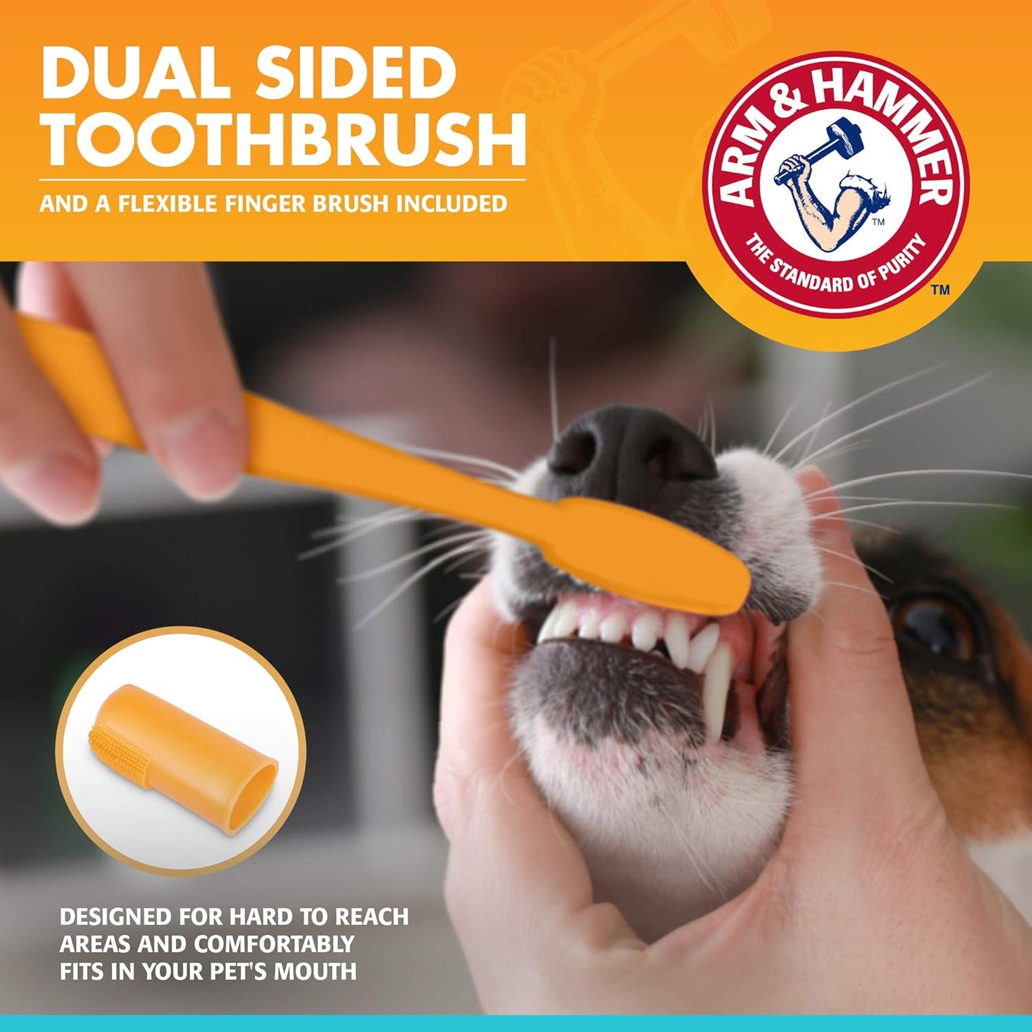 for Pets Fresh Breath Kit for Dogs | Contains Toothpaste, Toothbrush & Fingerbrush | Reduces Plaque & Tartar Buildup | Safe for Puppies, 3-Piece Kit, Vanilla Ginger Flavor