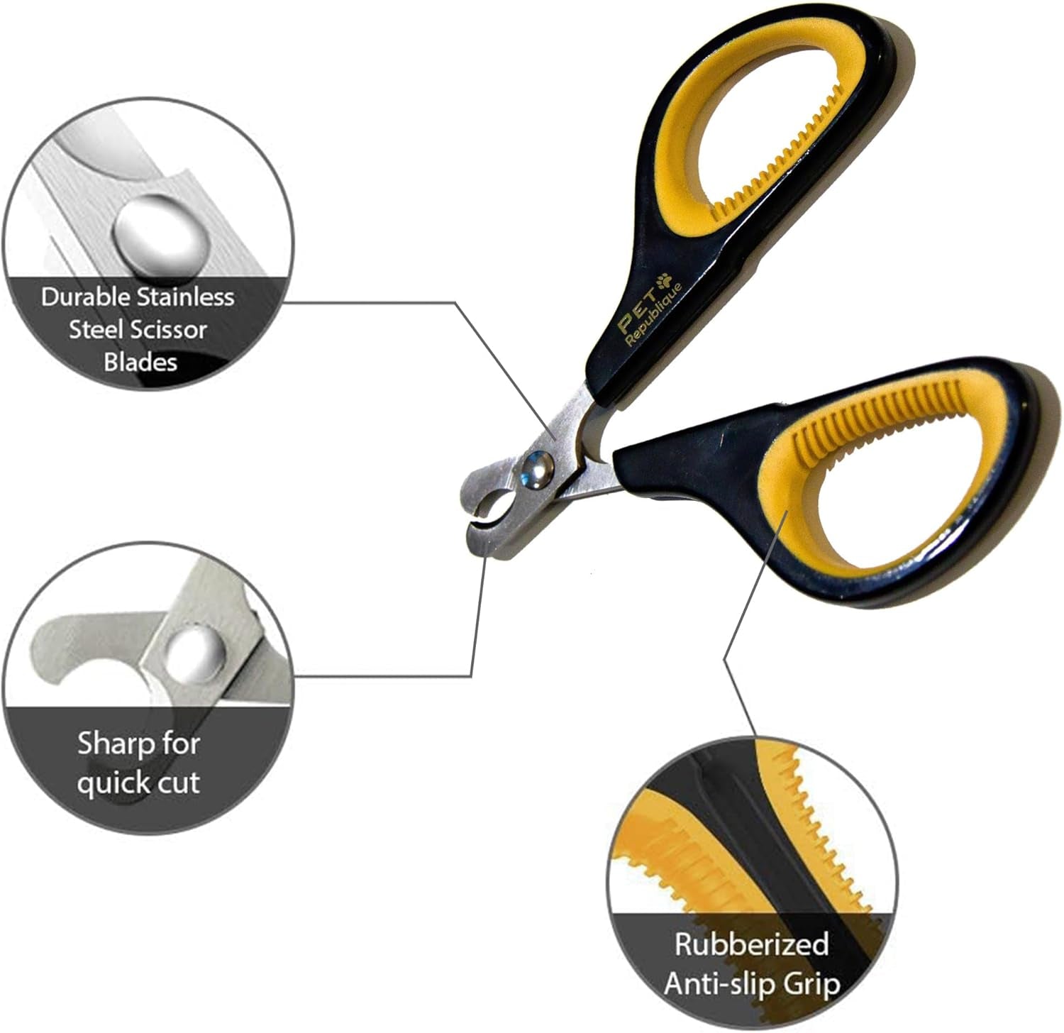 Cat Nail Clippers by  – Professional Stainless-Steel Nail Clipper for Cats, Kittens, Hamster, Rabbits, Birds, & Small Breed Animals Claw Trimmer