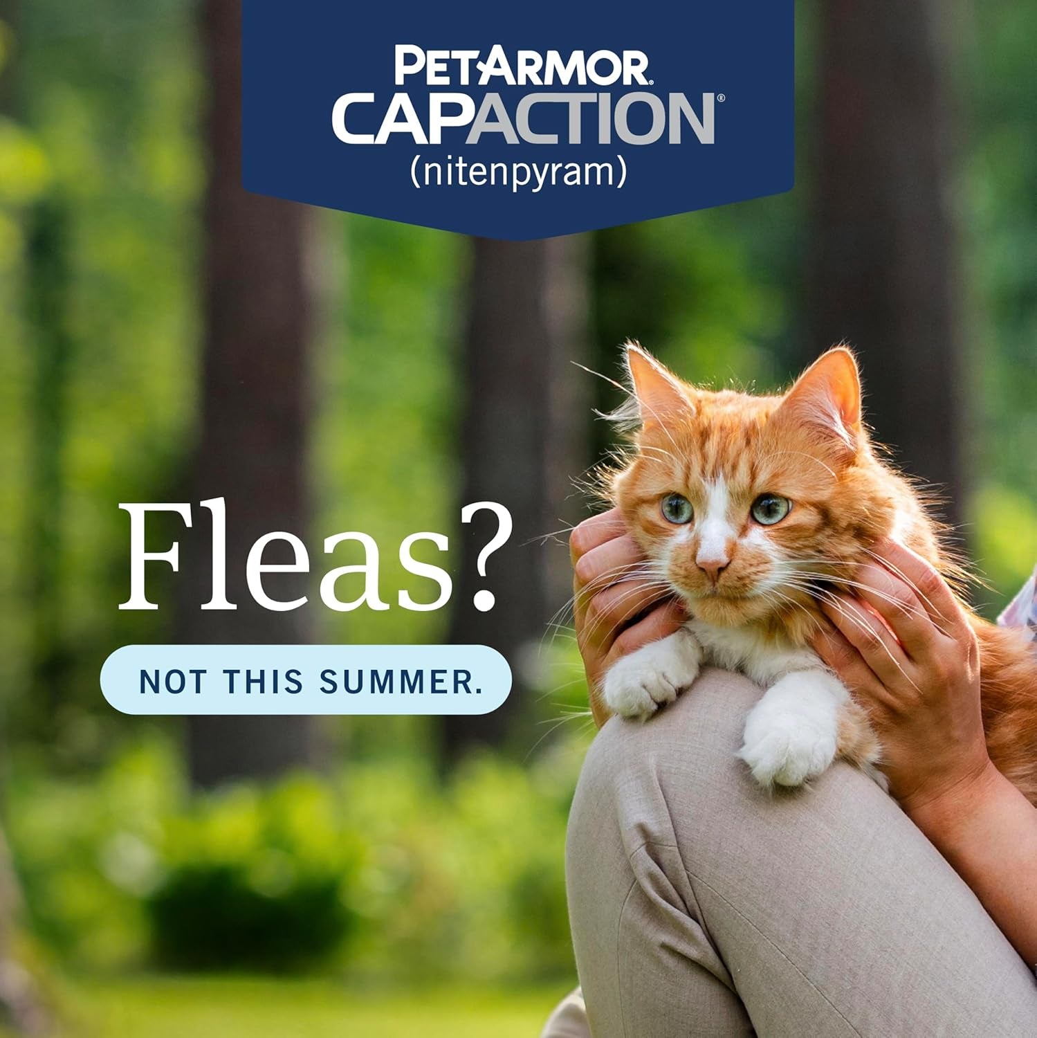 CAPACTION (Nitenpyram) Oral Flea Treatment for Cats, Fast Acting Tablets Start Killing Fleas in 30 Minutes, Cats 2-25 Lbs, 6 Doses