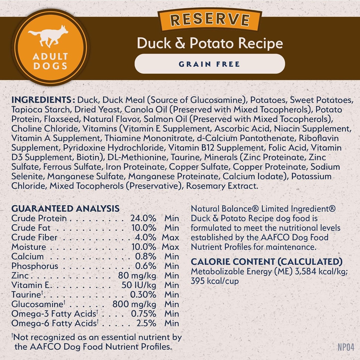 Limited Ingredient Adult Grain-Free Dry Dog Food, Reserve Duck & Potato Recipe, 22 Pound (Pack of 1)