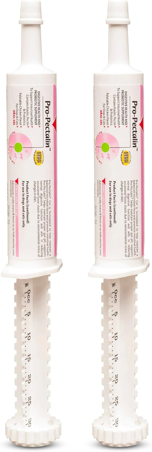 Pro-Pectalin Oral Paste for Dogs & Cats, Helps Relieve Occasional Diarrhea, Situational Diarrhea Relief with Kaolin and Pectin, Contains Beneficial Probiotic Bacteria, 30Cc - Pack of 2