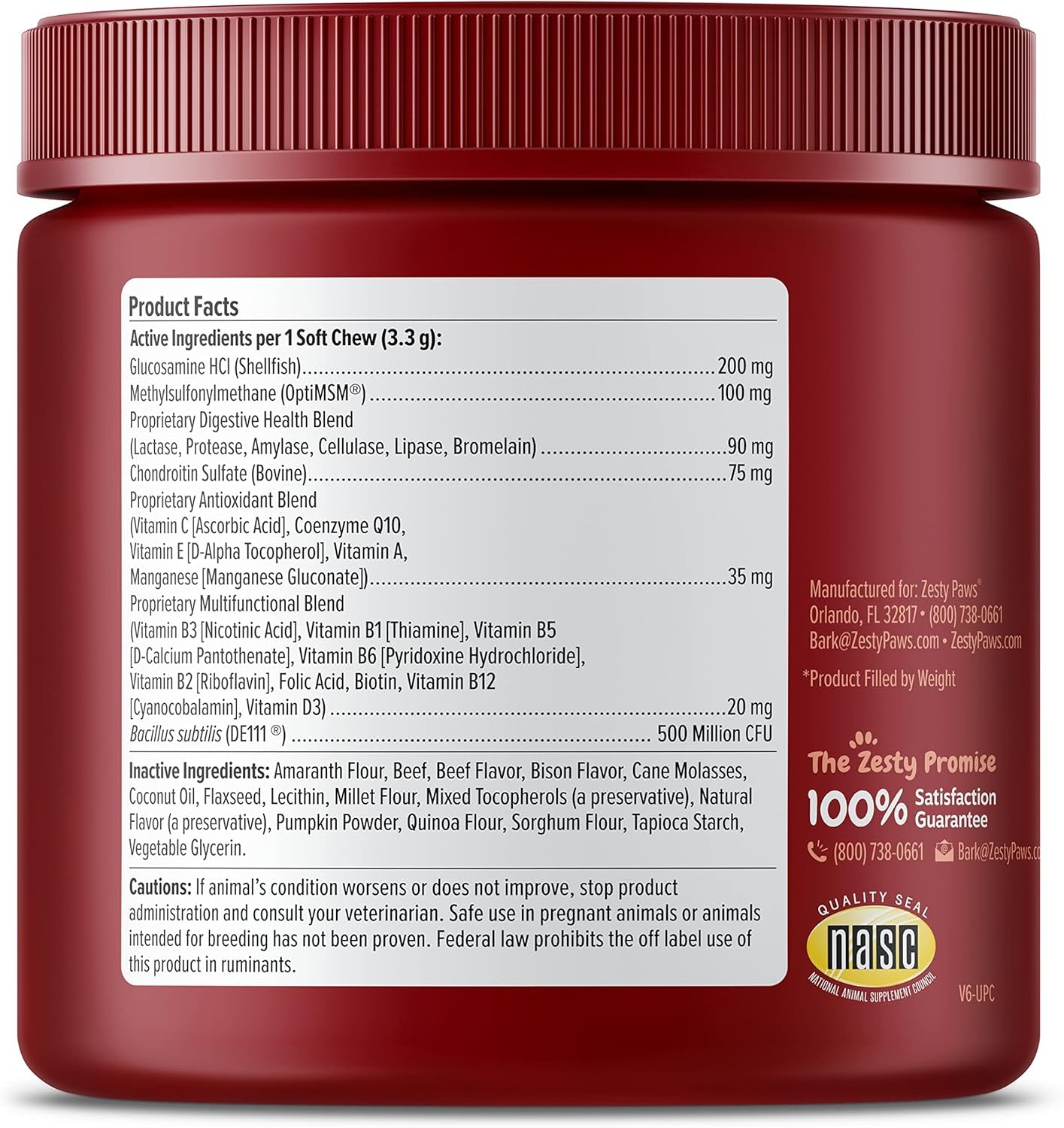 Dog Multivitamin, Chewable Dog Vitamins and Supplements for Hip & Joints, Skin & Coat, Omega 3 Fish Oil for Dogs- Senior & Puppy Multivitamin - Bison- 90Ct