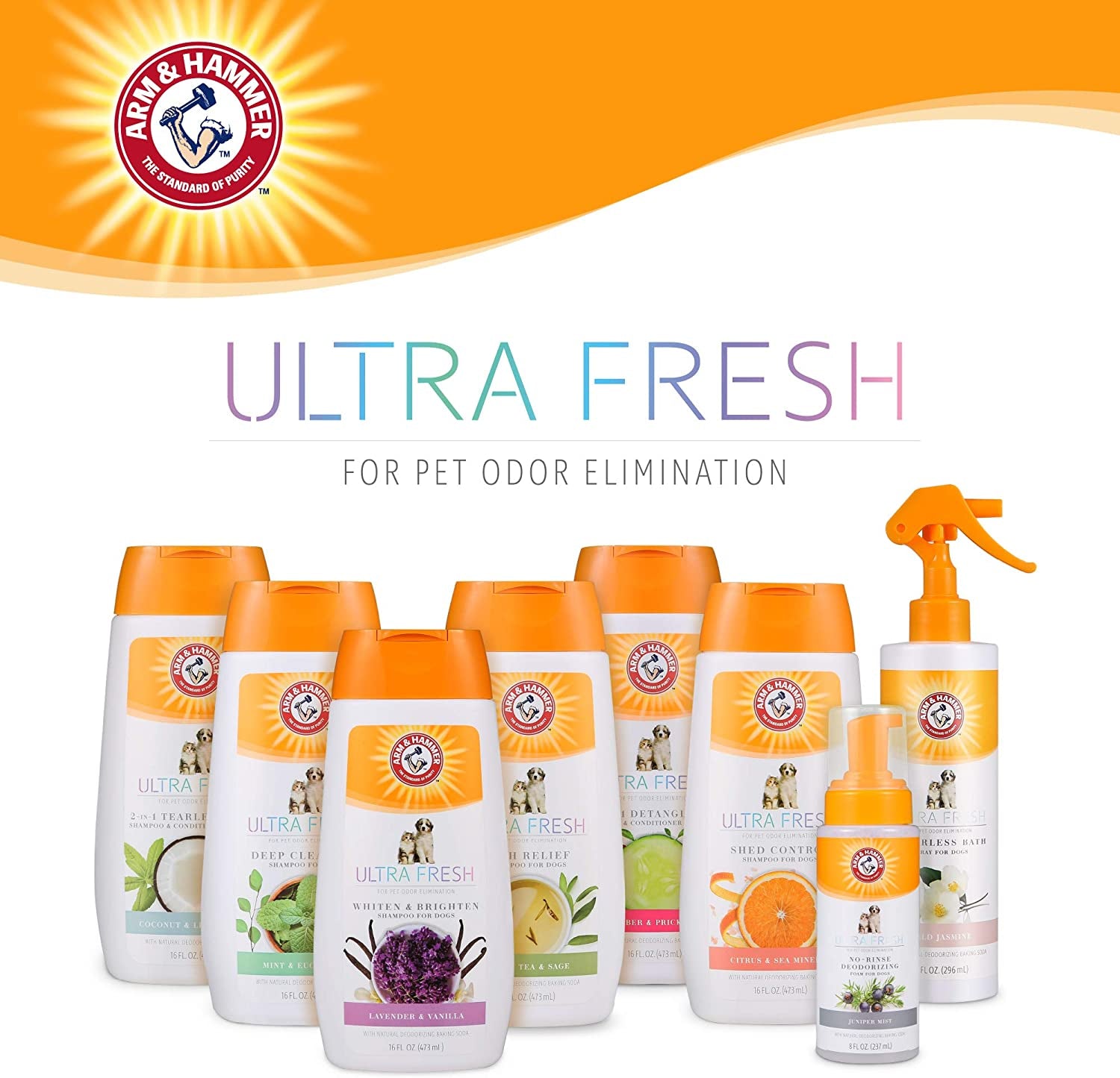 for Pets Ultra Fresh Dog Deodorizing Foam, Juniper Mist Scent - No Rinse Waterless Dog Shampoo for Smelly Dogs, Pet Deodorizer, Bathing Supplies, 8 Fl Oz