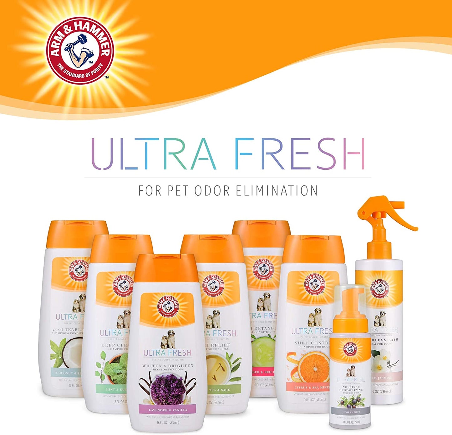 for Pets Ultra Fresh Waterless Bath Spray in White Jasmine Scent | Dry Dog Shampoo, Deodorizer
