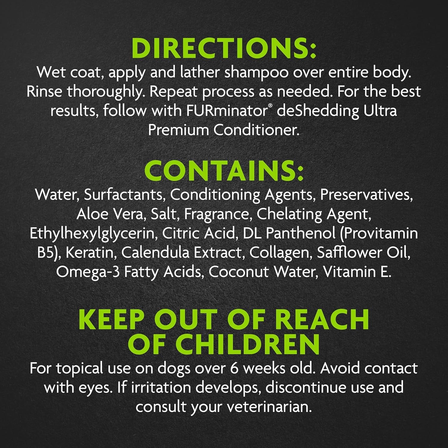 Ultra Premium Deshedding Shampoo for Dogs Helps Reduce Excess Shedding, 16 Oz