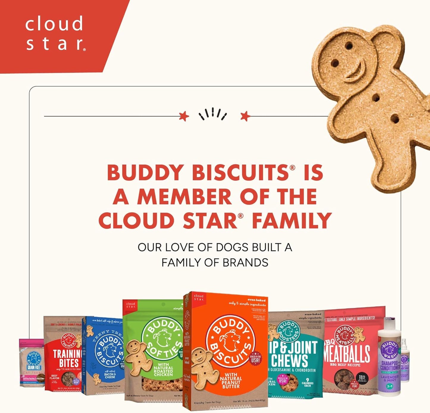 14 Oz. Box of Grain-Free Crunchy Dog Treats Made with Natural Peanut Butter