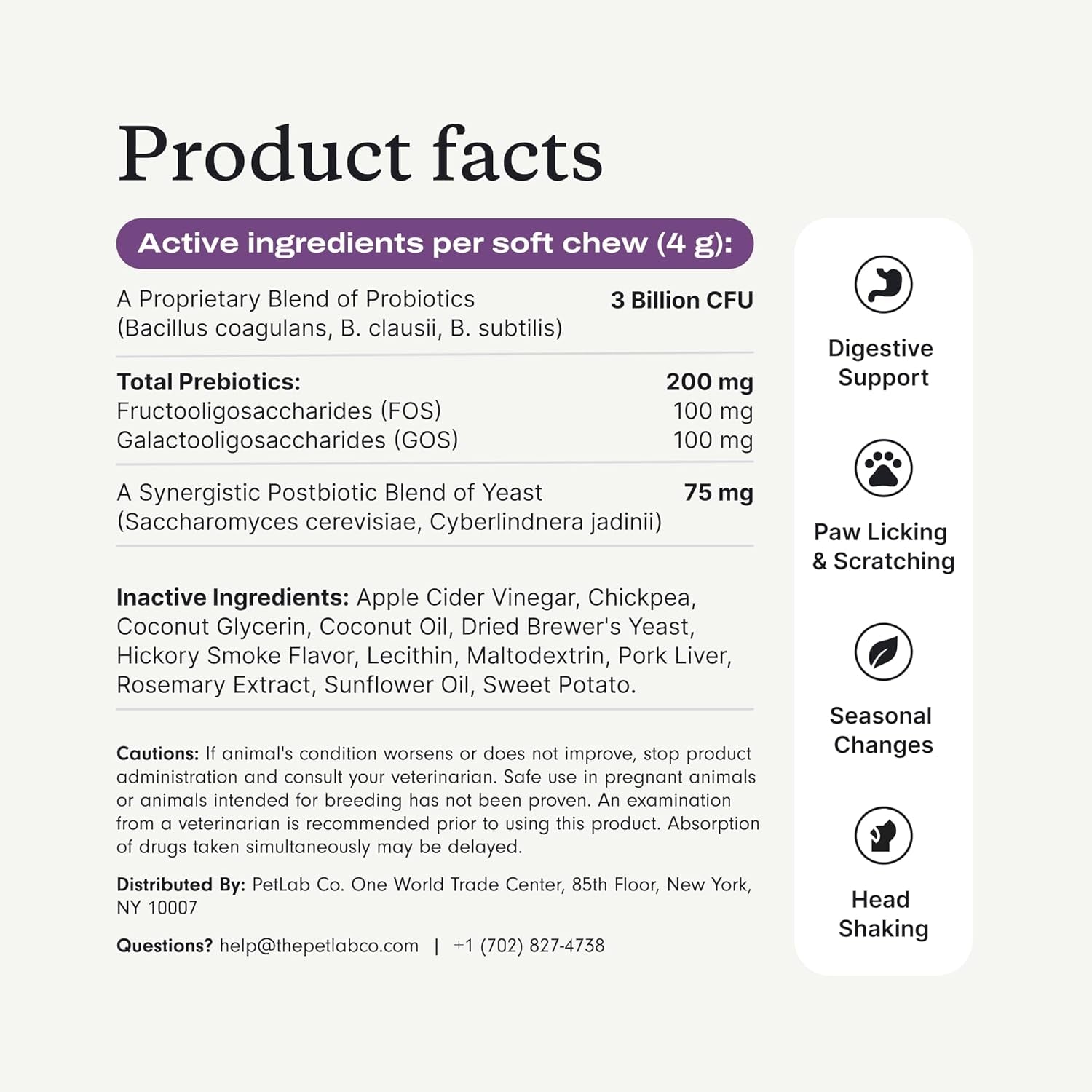 Probiotics for Dogs, Support Gut Health, Occasional Diarrhea, Digestive Health & Seasonal Allergies - Salmon Flavor - Packaging May Vary - 30 Soft Chews