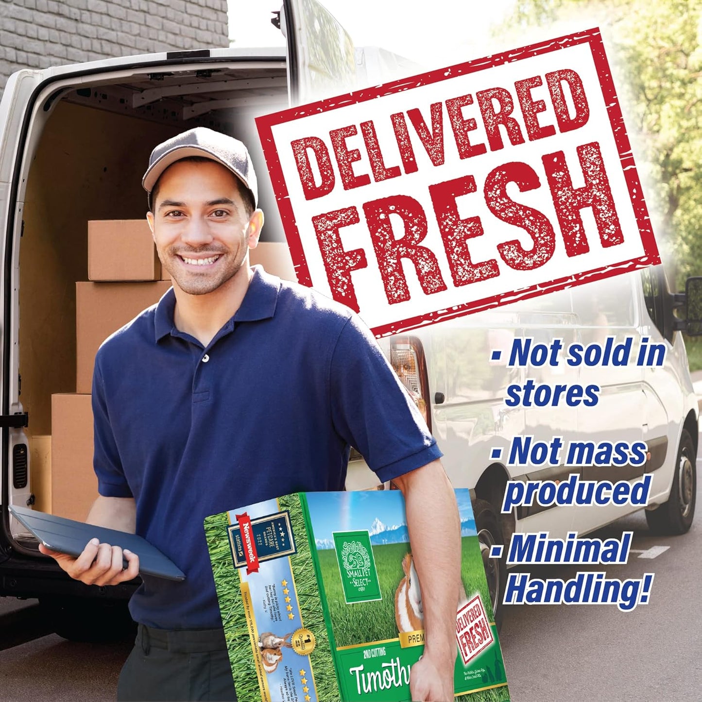 2Nd Cutting Perfect Blend Timothy Hay Pet Food for Rabbits, Guinea Pigs, Chinchillas and Other Small Animals, Premium Natural Hay Grown in the US, 10 LB