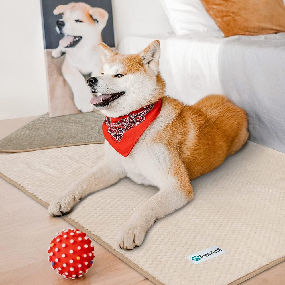 Waterproof Dog Blanket, Leakproof XL Pet Blanket for Large Dogs, Furniture Sofa Couch Cover Protector, Fleece Cat Throw Bed Crate Kennel, Reversible Washable Soft Plush, Twin 60X80 Taupe Beige