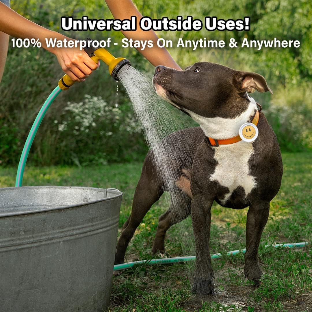 Bug-Off Clip for Dogs [2 Pack] Repels Flea, Tick & Ants for 60 Days, Natural Flea and Tick Repellent Collar [Made in Korea] Aegis by  (Basketball & Smile)