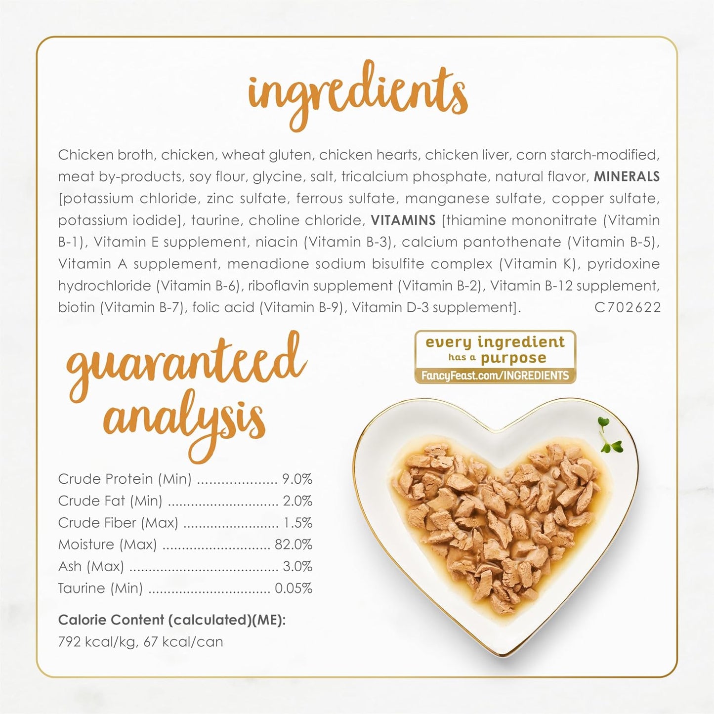 Purina  Gravy Lovers Chicken Hearts and Liver Feast Grilled Gourmet Cat Food in Wet Cat Food Gravy - (Pack of 24) 3 Oz. Cans