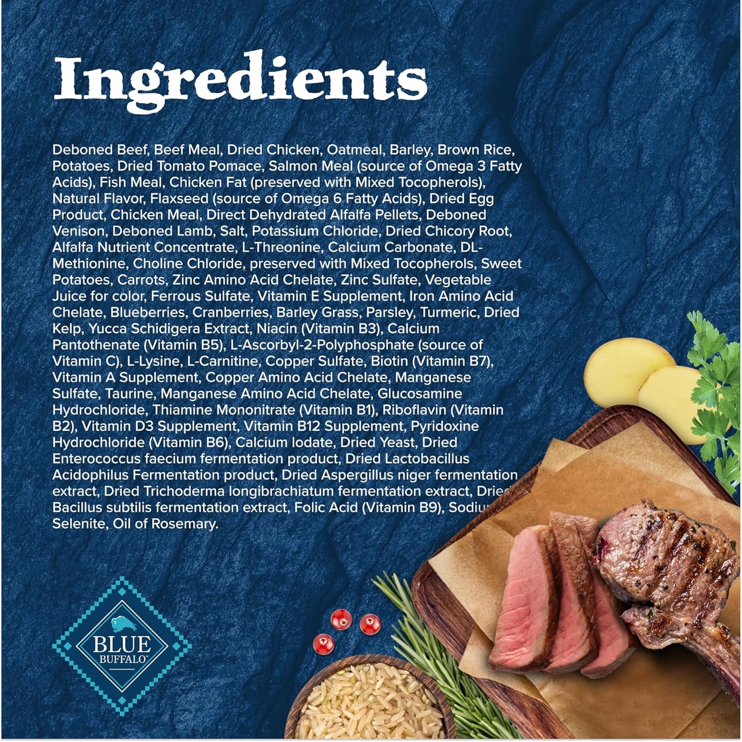 Wilderness Rocky Mountain Recipe High-Protein Adult Dry Dog Food Wholesome Red Meat, 4.5 Lb Bag