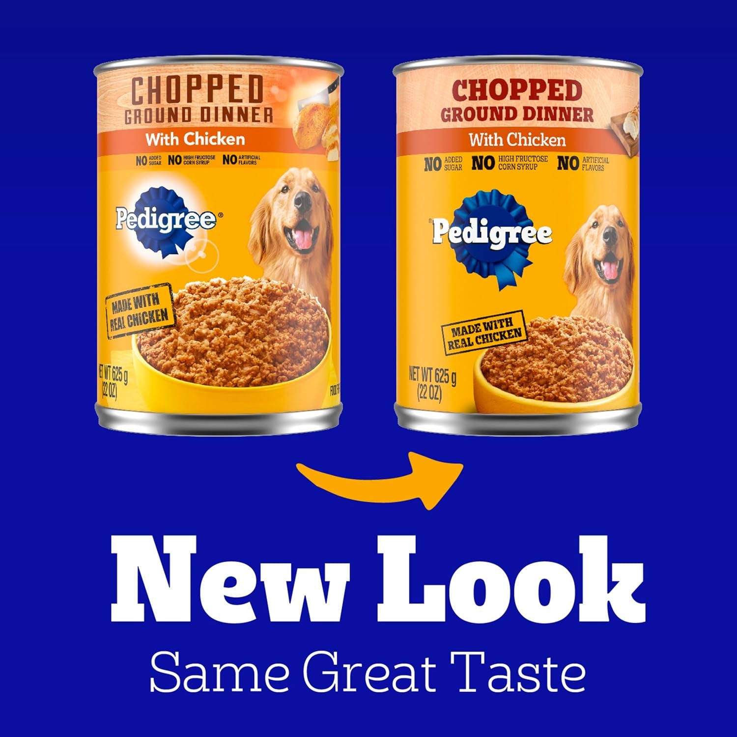 Chopped Ground Dinner Adult Canned Soft Wet Dog Food Chicken Flavor, 22 Oz. Cans (12 Count, Pack of 1)