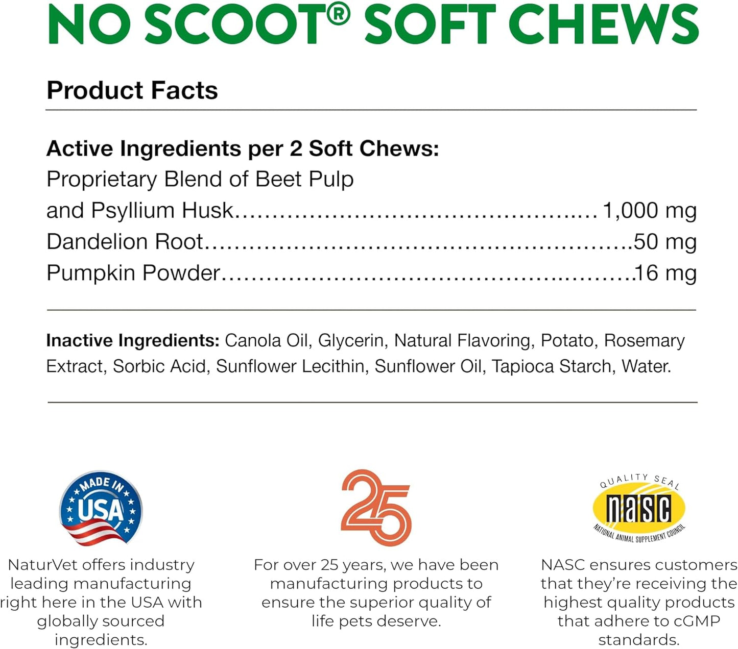 - No Scoot for Dogs - 60 Soft Chews - plus Pumpkin - Supports Healthy Anal Gland & Bowel Function - Enhanced with Beet Pulp & Psyllium Husk