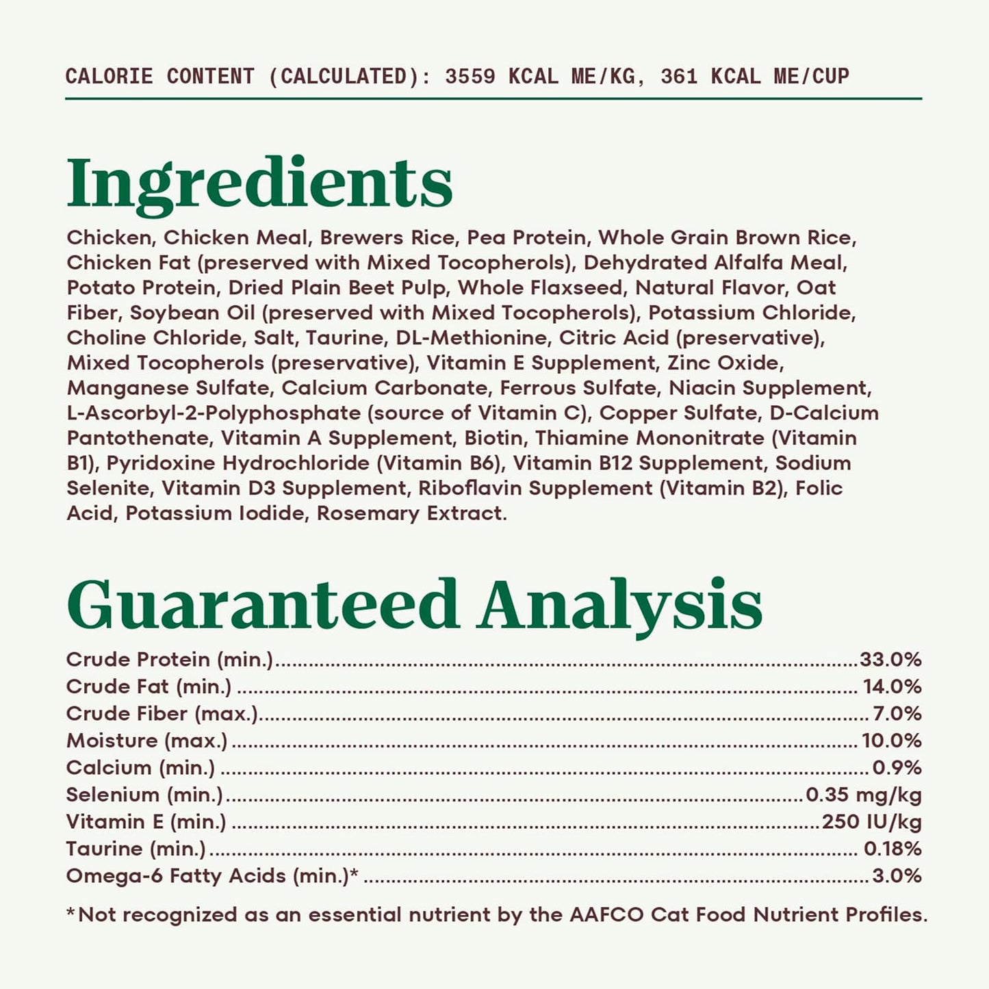 Wholesome Essentials Indoor Dry Cat Food, Chicken & Brown Rice Recipe, 14 Lb. Bag