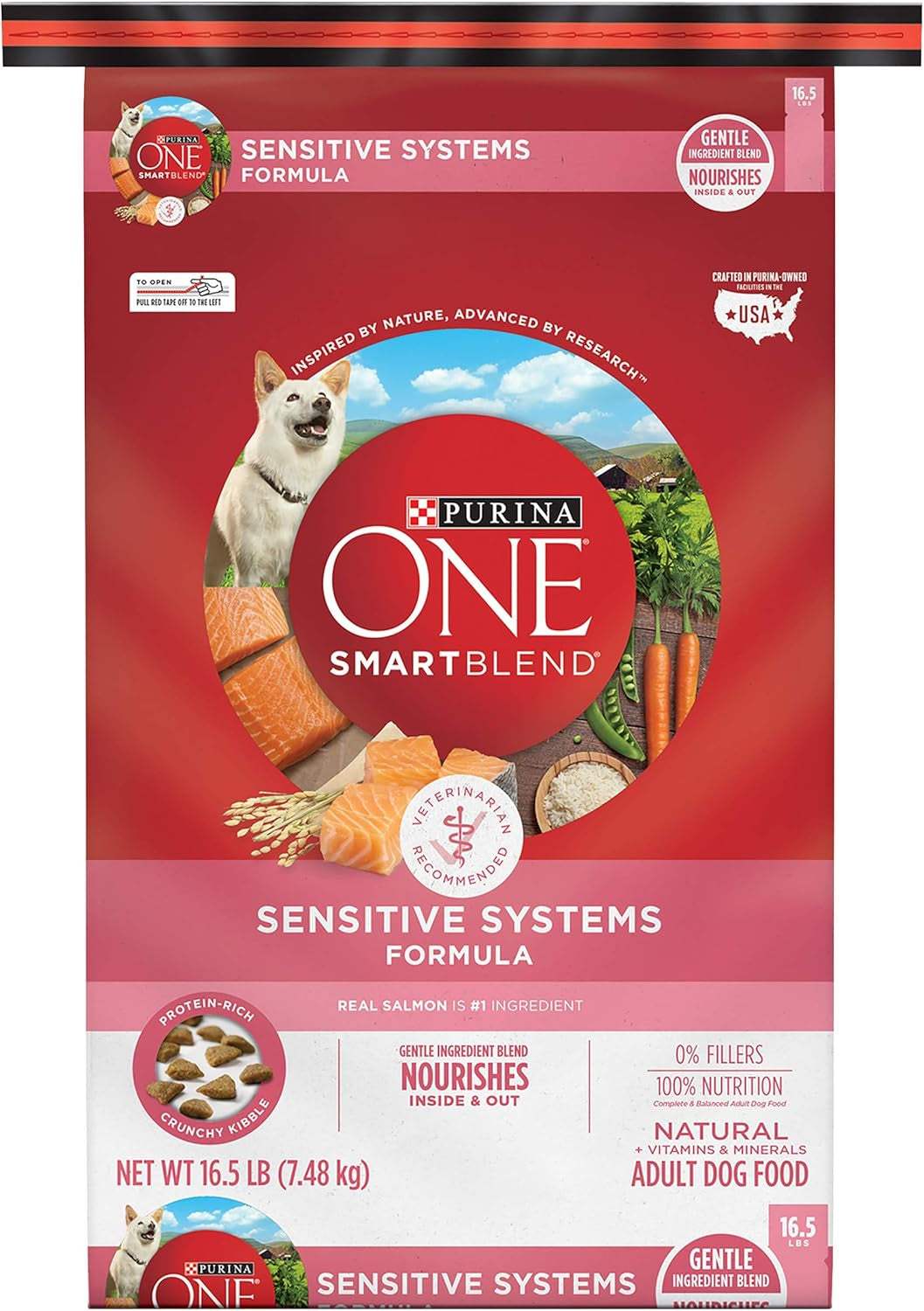 Natural, Sensitive Stomach Dry Dog Food, +Plus Skin & Coat Formula - 16.5 Lb. Bag