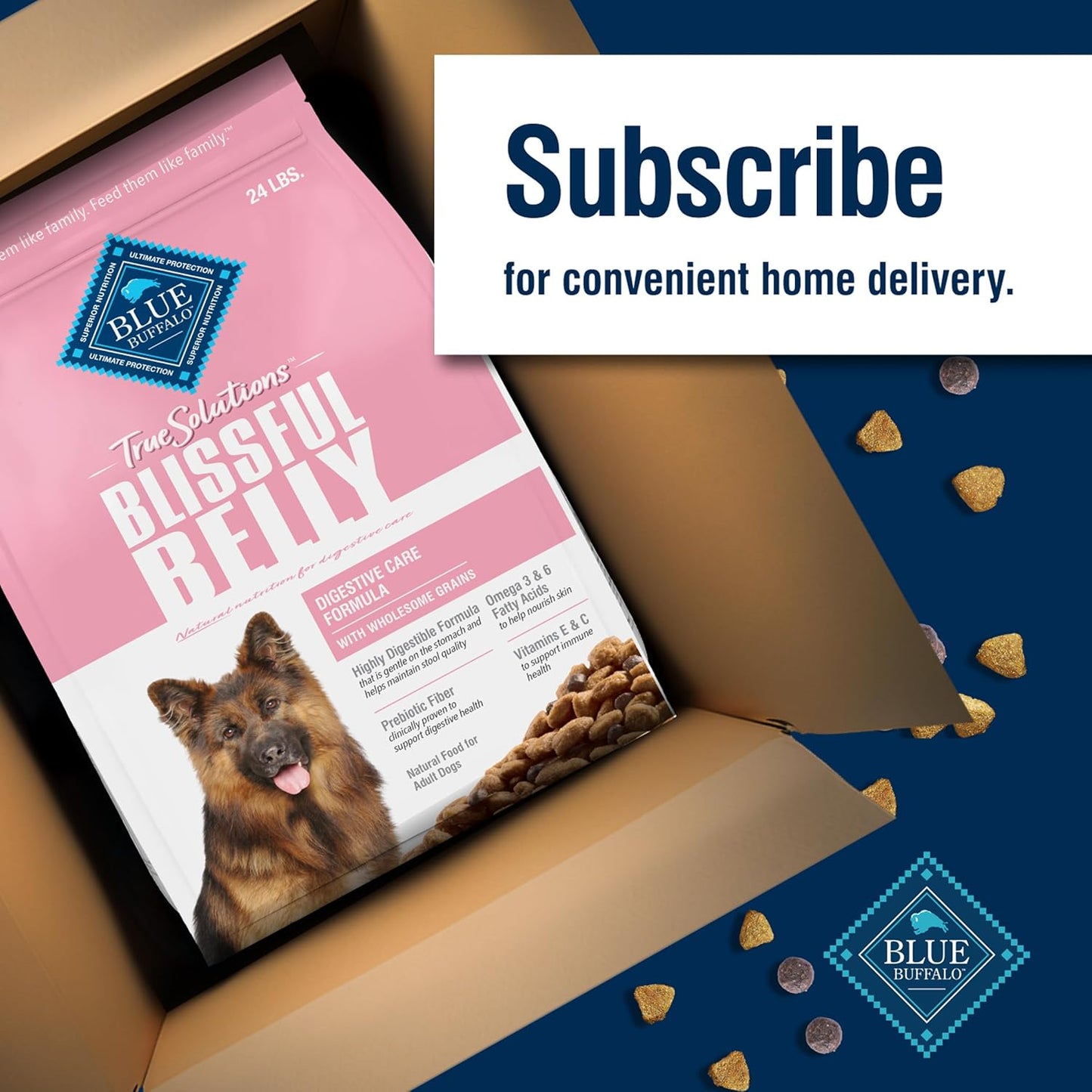 True Solutions Digestive Care Natural Dry Dog Food for Adult Dogs, Chicken, 24-Lb. Bag