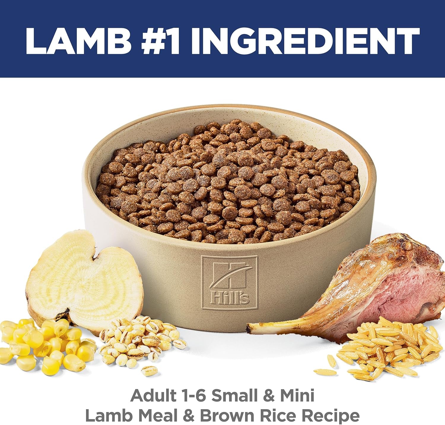 Small & Mini, Adult 1-6, Small & Mini Breeds Premium Nutrition, Dry Dog Food, Lamb & Brown Rice, 15.5 Lb Bag