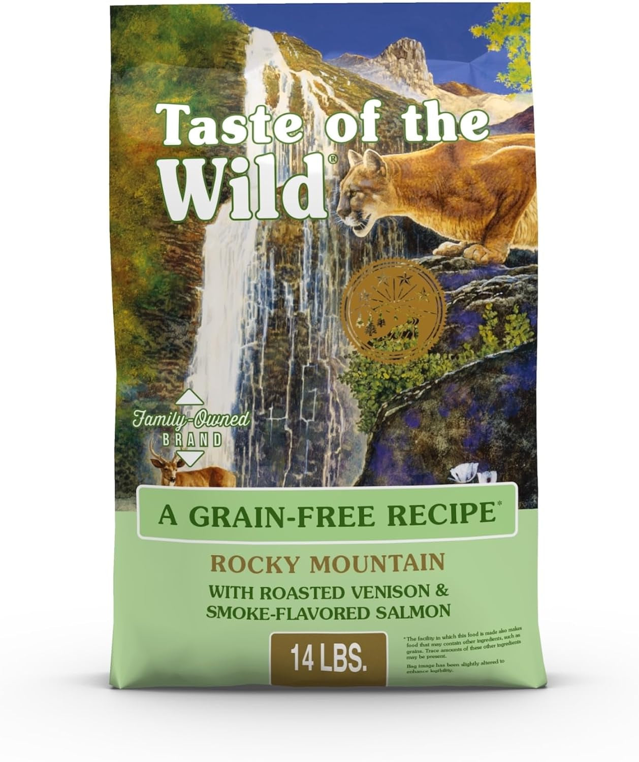 Rocky Mountain Grain-Free Dry Cat Food with Roasted Venison & Smoke-Flavored Salmon 14Lb (Pack of 1)
