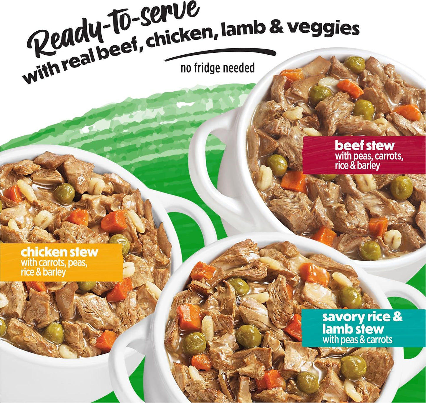 Purina  Gravy Wet Dog Food Variety Pack, Prepared Meals Stew - (12) 10 Oz. Tubs