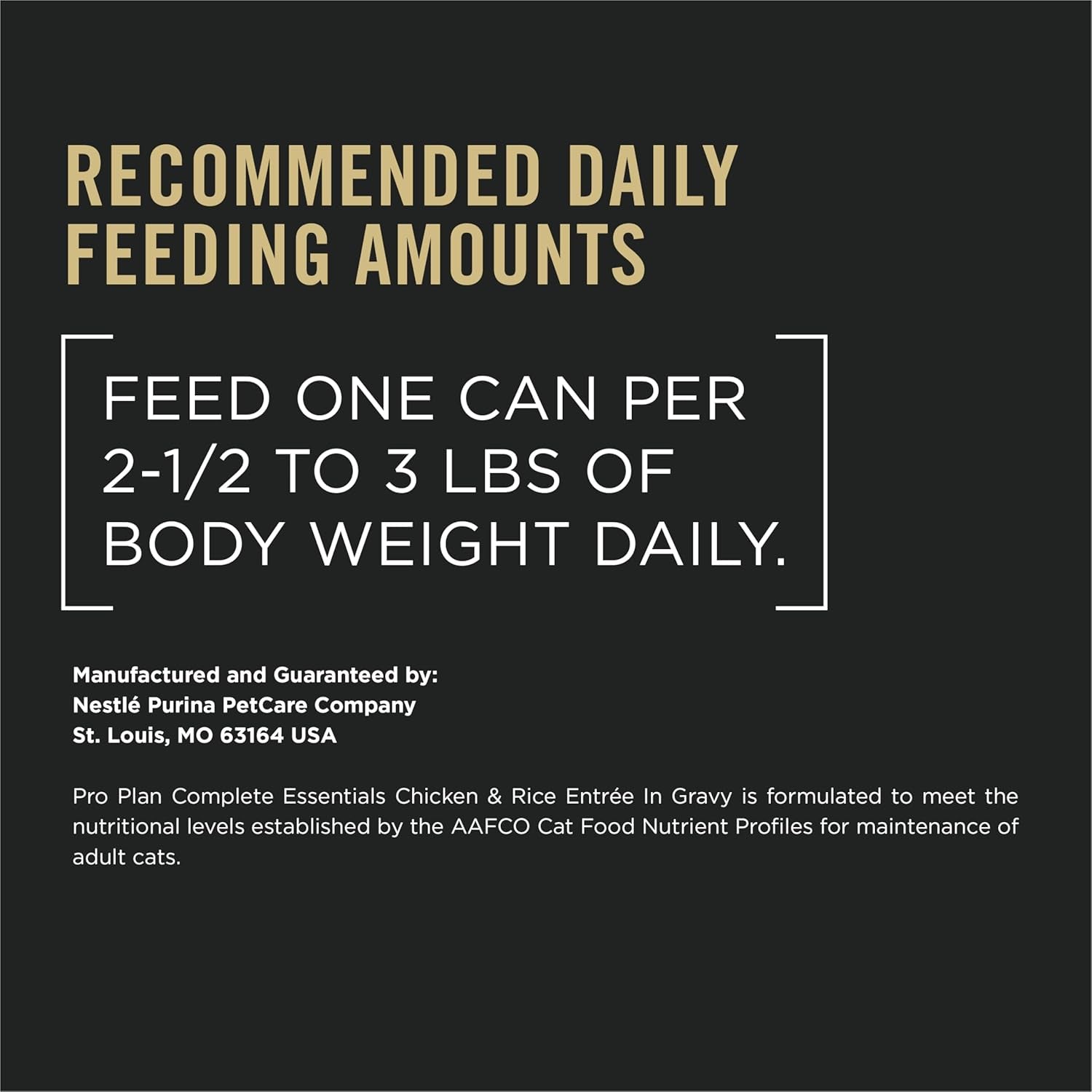 High Protein Cat Food Complete Essentials Wet Gravy, Chicken and Rice Entree - (Pack of 24) 3 Oz. Pull-Top Cans