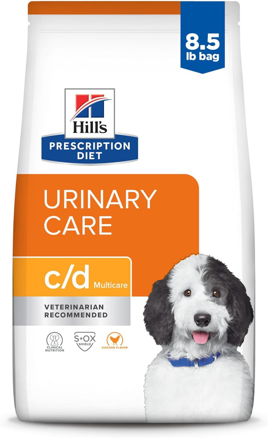 C/D Multicare Urinary Care Chicken Flavor Dry Dog Food, Veterinary Diet, 8.5 Lb. Bag