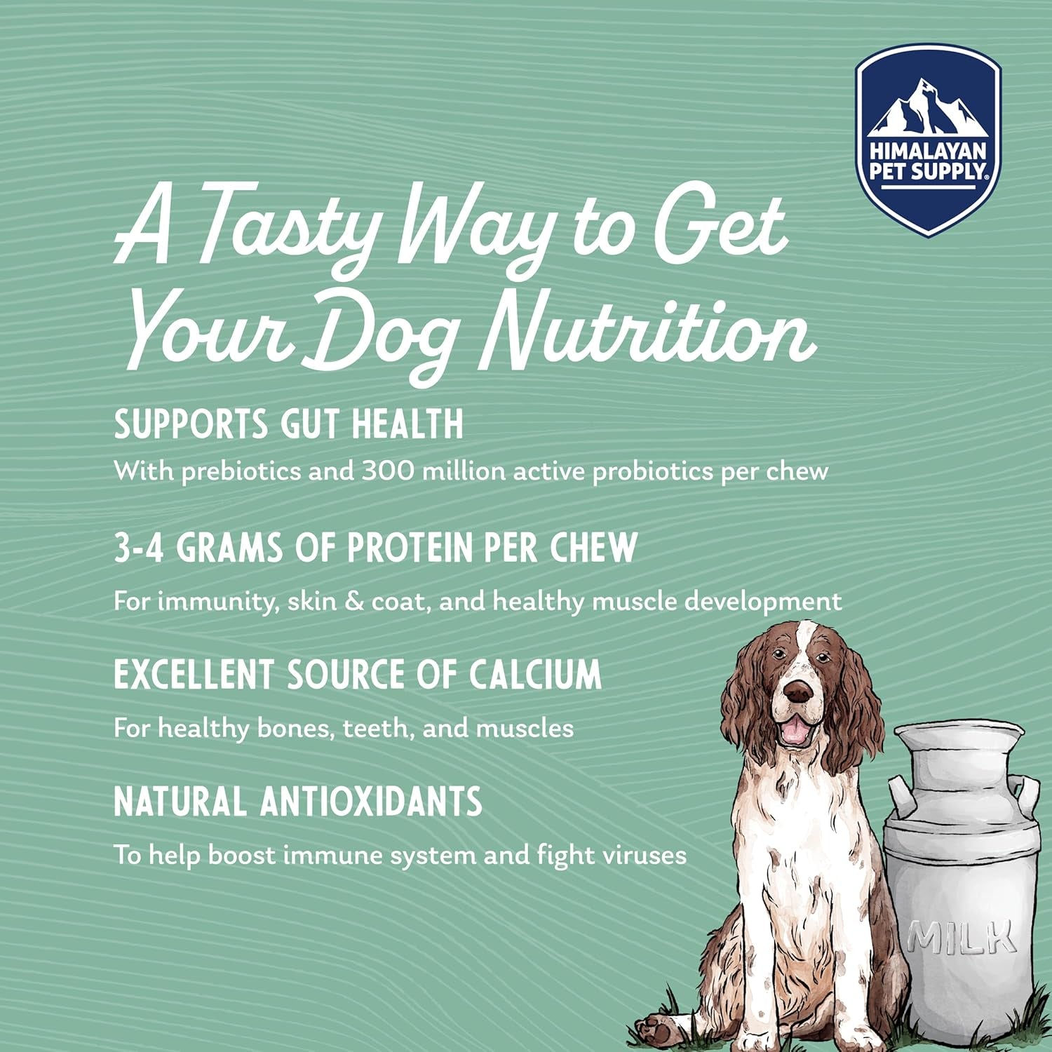 Yogurt Sticks, Plain Flavored, Dog Treats with Prebiotics, Probiotics & Protein, Digestive Support, Lactose & Gluten Free, Natural Dog Treat for All Breeds, Made in America, 5 Count