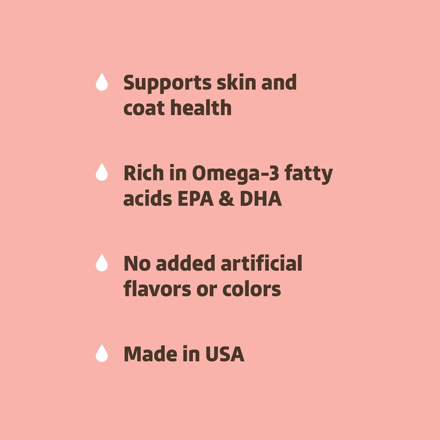 Amazon Brand -  Wild Alaskan Salmon Oil - Skin and Coat Support, Omega 3 Supplement for Dog and Cat , 16 Fl Oz