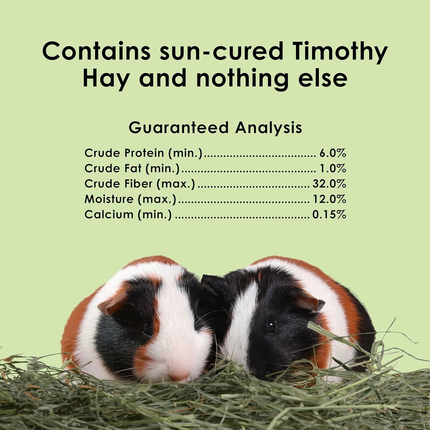 All Natural Timothy Hay for Guinea Pigs, Rabbits & Other Small Animals, 12 Pound